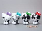 Hello Kitty Vinil Medicon 4 Figuras - Banda Kiss